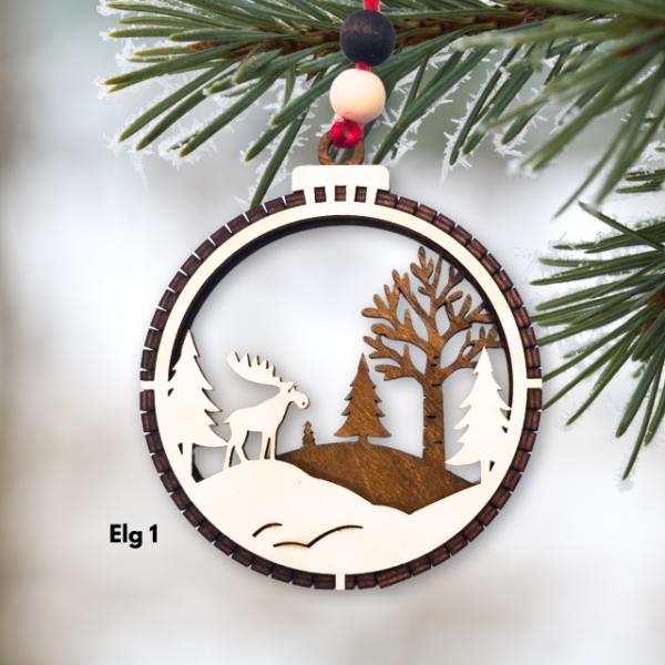 Julekuler i tre - ornament - Bilde 22