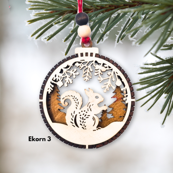 Julekuler i tre - ornament - Bilde 28