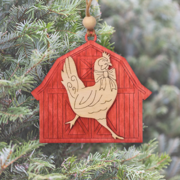 gårdsdyr ornament hane