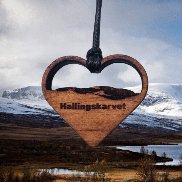 hallingdal smykke halskjede i tre
