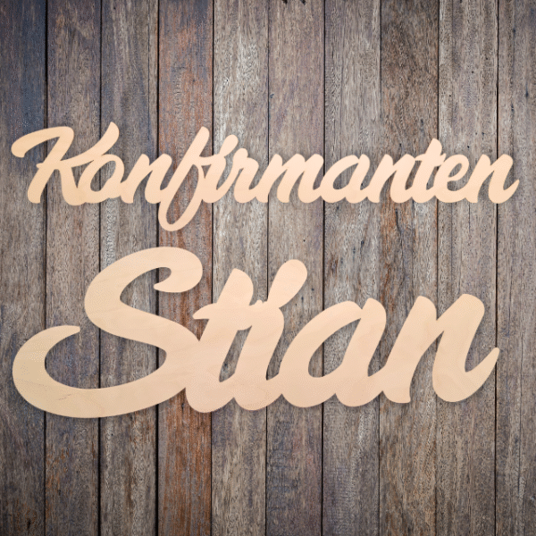 konfirmanten navneskilt