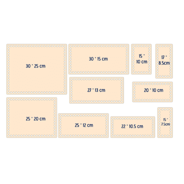 kurvbunn størrelser