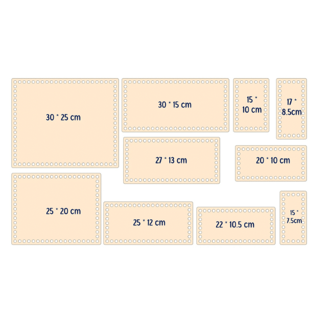 kurvbunn størrelser