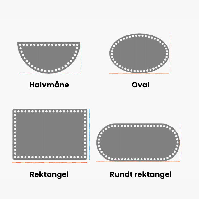 Kurvbunn – Rektangeler & Ovaler