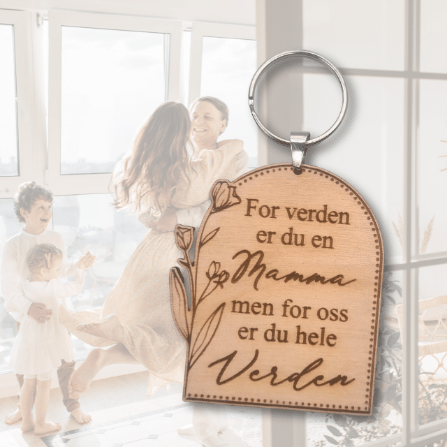 mamma nøkkelring