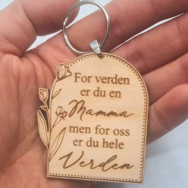 mamma nøkkelring