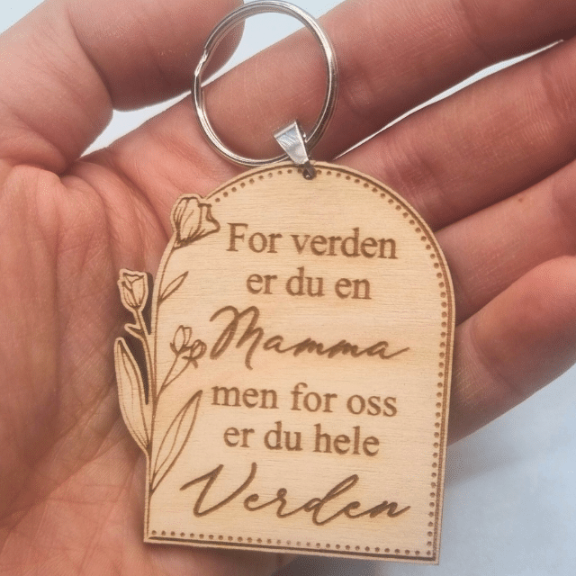 mamma nøkkelring